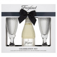 Freixenet Prosecco + Flute Glasses Gift Set, 20cl